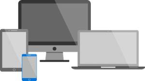 smartphone, tablet, laptop and macbook
